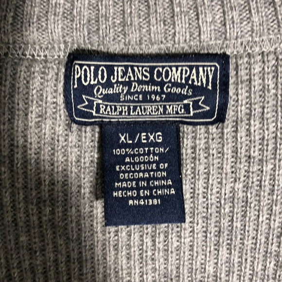 Polo By Ralph Lauren Men’s Half ZIP Sweater Sz XL - Picture 3 of 4